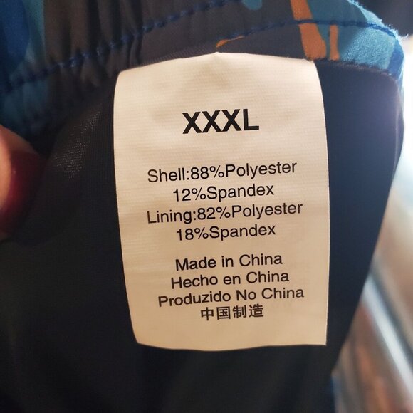 NWOT Surfcuz 2 in 1 Stretch Gym Shorts Blix Mens Size XXXL - Picture 7 of 10